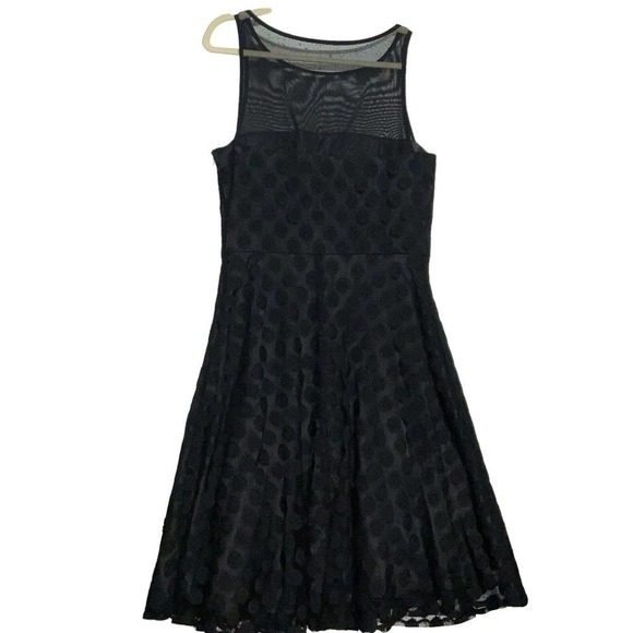 SANDRA DARREN Women's Black Sleeveless Jewel Neck Sheath Dress 10 NWOT - Picture 1 of 15